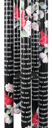 Carson 55" 'Never Far Apart' Cardinal Wind Chime - Bereavement Chimes - Cardinal Windchime for Outdoor Decor - Garden Patio Porch