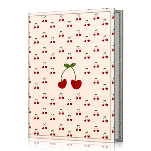 Fintie Photo Album 4x6 Photos - 52 Pockets Small Wallet Albums For Family | Vegan Leather Cover, 4X6 Picture Keepsakes, Family/Wedding/Travel Memory Book, Baby/Kids/Boys/Girls Gift, Coquette Cherries - color: Coquette Cherries