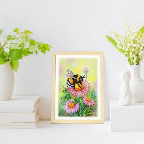 KingKraft Bee Quilling Card, Handcrafted Greeting Card for All Occasions, Birthday, Thinking of You, Get Well, Anniversary Card for Wife, Valentines Day, Mothers Day Card, Blank Inside - color: Bee