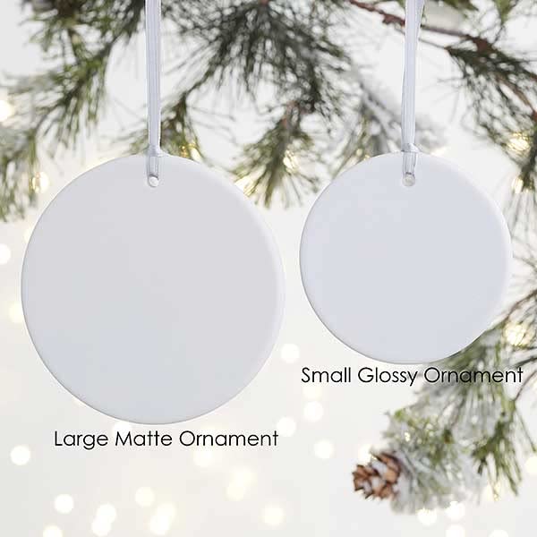 Personalization Universe in Loving Memory Personalized Memorial Photo Ornament-3.75" Matte - 2 Sided - style: Matte, 2 sided