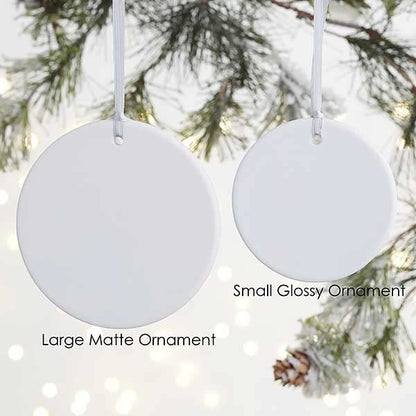 Personalization Universe in Loving Memory Personalized Memorial Photo Ornament-3.75" Matte - 2 Sided - style: Matte, 2 sided