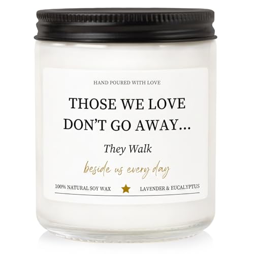 Sympathy Gifts for Loss of Loved One, Bereavement, Funeral Comfort, Thinking of You, in Loving Memory & Remembrance Gift - Lavender Scented Candle (7oz)