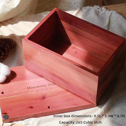 Cedar Wooden Urn for Human Ashes, Large Urn for Adult Up to 200lbs