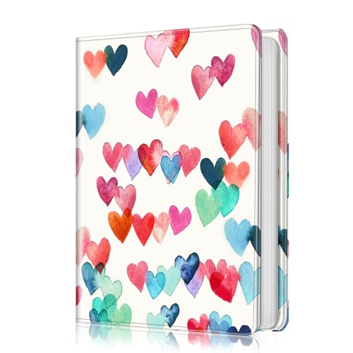 Fintie Photo Album 4x6 Photos - 112 Pockets Wallet Albums Memory Book | Vegan Leather Cover, 4X6 Picture Keepsakes, Family/Wedding/Travel Memory Book, Baby/Kids/Boys/Girls Gift, Raining Hearts - color: raining hearts