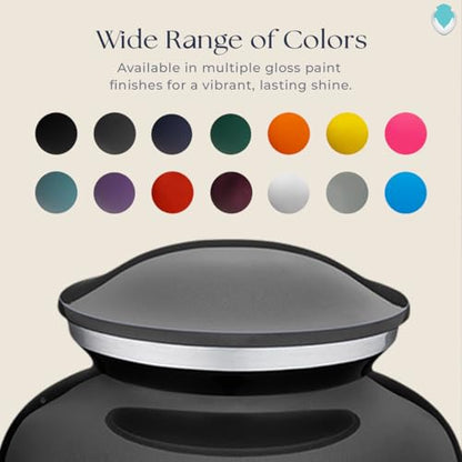 Geturns Embrace Adult Personalized Doves Cremation Urns for Human Ashes I Large Picture Charcoal Funeral Urn for Adult Men and Women with Double Side Engraving I 200 lbs - color: _Charcoal (Double Sided)