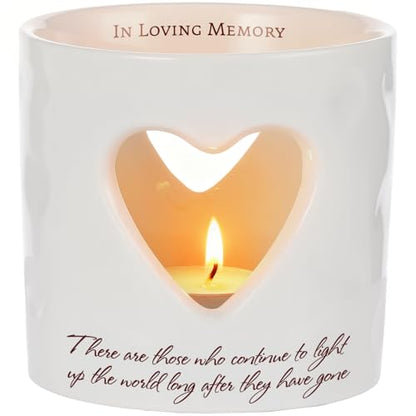 Ceramic Bereavement Votive Candle Holders Gifts (with 10 Tealight Candles) - color: Jtaxtc-01