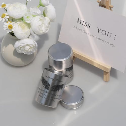 Aluminum Keepsake Urns Set of 6 - Mini Memorial Ashes Containers (3 inches) - size: Wing