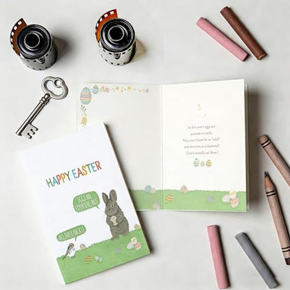 For Friends & Family from Sons Daughters or Coworkers - Funny Easter Egg Hunt Prank Gift Box with Greeting Card - color: QY-45