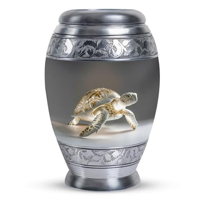 Fantasy Turtle Urn for Ashes Adult Male - Urn for Ashes for Women | Turtle Urn - Sea Turtle Urns for Human Ashes - Urns for Human Adult Man - 3" Small Urn 2/3 Tablespoon of Ashes - Keepsake Box - size: 3 inch (Set of 1)