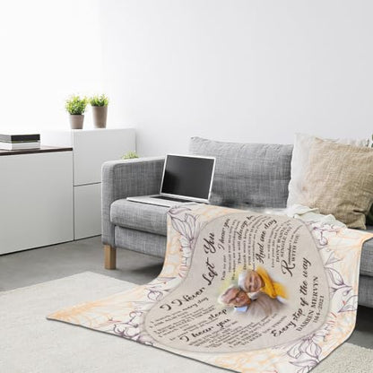 Personalized Memorial Blanket for Loss of Loved Dad Mom Husband Wife - color: Memorial Blanket 06