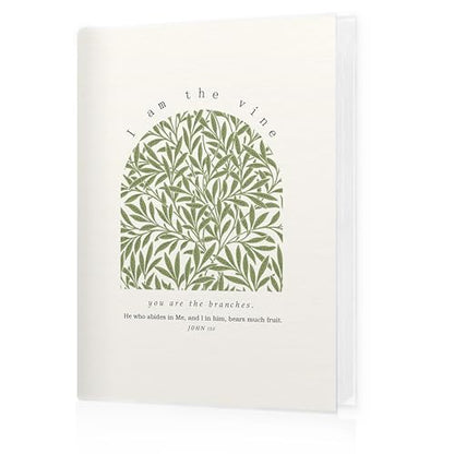 Christian Photo Album 4x6, Christian Gifts for Women, Green Botanical Bible Verse 18 Pockets Small Picture Memory Photo Album for Family Anniversary Travel Vacation - color: Bible Vine