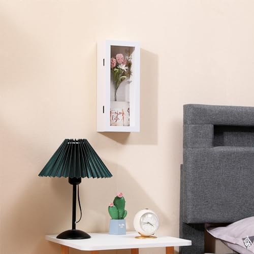 Muzilife 12.5x5 Shadow Box Wood Picture Frame, 2.16 Deep, Real Glass, White - color: White, size: 12.5x5