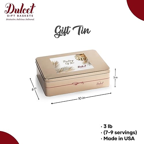 Dulcet Gift Baskets Thinking Of You Gift Basket Thinking of You Food Gifts Gourmet Cookies Gift Baskets for Women, Men, Mom, Dad, Son, Daughter, Friends & Co-Workers Food Gifts - style: Thinking of You