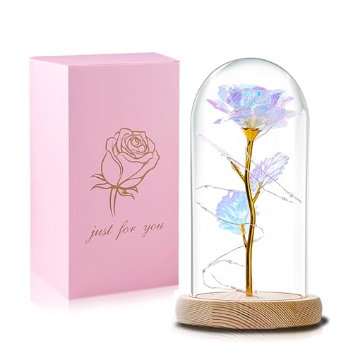 QUNPON Mothers Day Rose Gifts for Mom,Birthday Gifts for Women,Mother Day Flower Gifts for Mom from Daughter,Rainbow Mothers Day Rose Flower Gifts for Sister,Mother,Her,Grandma - color: 2-rainbow Flowers Birthday Gifts for Women Mom