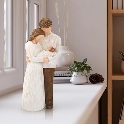 New Parents Gift for Couple,New Mom and Dad Gift,First Time Mom Dad Gifts - color: White-family of 3