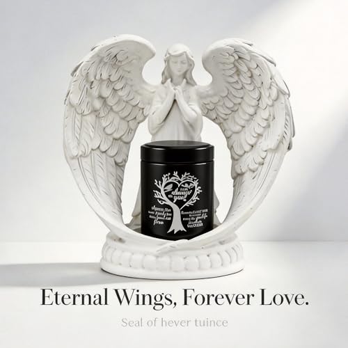 Small Keepsake Urns for Ashes - Small Keepsake Urn with Angel Wings, Pet & Human Ashes Container, Memorial Statue Gift for Mom/Grandma/Women/Dad/Grandpa (Mother-Tree of Life) - color: Mother-tree of Life