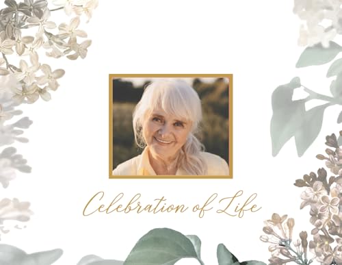 Elegant White Funeral Guest Book , 10 x 8 Inches 120 Pages Guest Book for Funeral , 360 Entries Guest book for Funeral and Memory , Memorial Service Guest Book with Pen and Sign , Memorial Guest Book