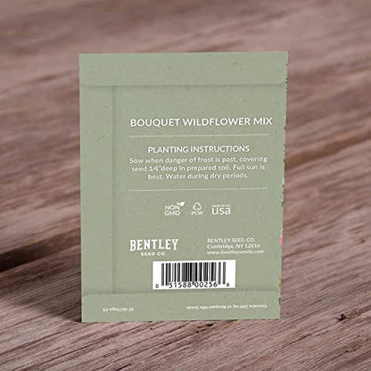 Oh Baby Seed Packets|Girl or Boy Baby Shower Favors for Guests | 25 Wildflower Seed Packets | Pre-Filled | Bouquet Wildflower Mix | Non-GMO Seeds | Gender Neutral | Eco-Friendly Gift - style: Oh Baby Taupe