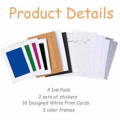 DeerZone Inkless Paw Print Kit,Dog Paw Print Kit,Dog Nose Print Kit - color: Colors, size: Small-Medium 4 Pack