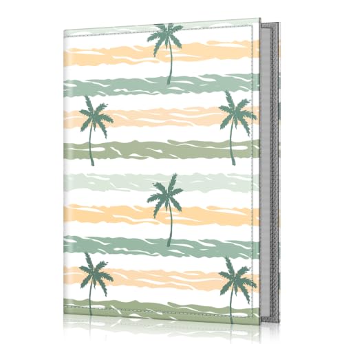 Fintie Photo Album 4x6 Photos - 52 Pockets Small Wallet Albums For Family | Vegan Leather Cover, 4X6 Picture Keepsakes, Family/Wedding/Travel Memory Book, Baby/Kids/Boys/Girls Gift, Palms - color: Palms