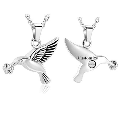 shajwo Hummingbird Urn Necklaces for Ashes - color: Customize