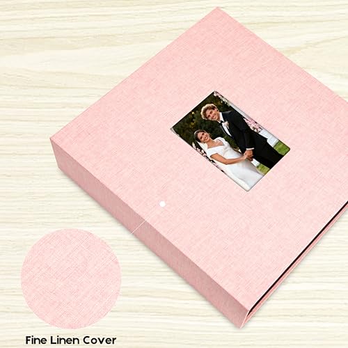 Extra Large Capacity 4x6 Photo Album, Holds 1000 Photos, Pink - color: Pink