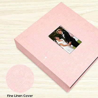 Extra Large Capacity 4x6 Photo Album, Holds 1000 Photos, Pink - color: Pink