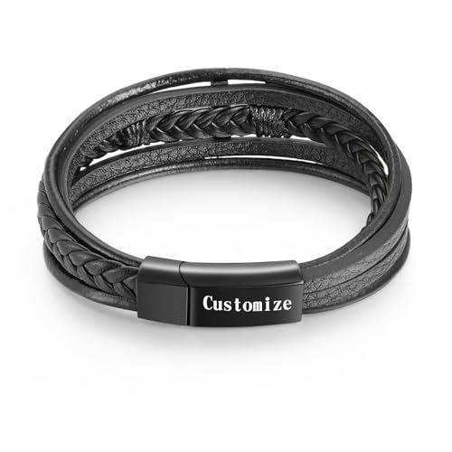 abooxiu Cremation Bracelet for Ashes Leather Urn Bracelet Cremation Jewelry Ash Bracelets Memorial Bangle Ashes Keepsake for Women Men - style: Engraved - Cross