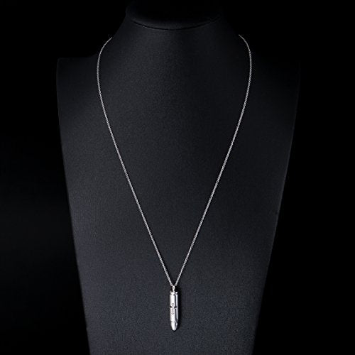 S925 Sterling Silver Urn Ashes Keepsake Cremation Memorial Necklace Jewelry - style: Cross