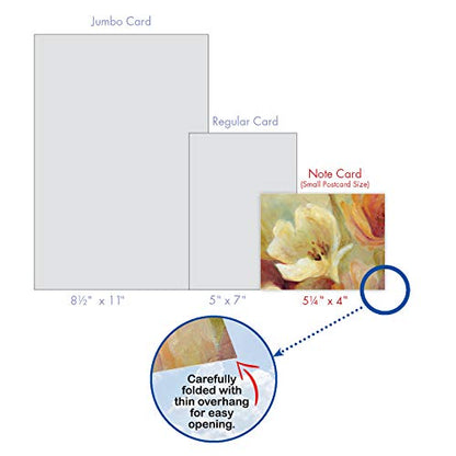 The Best Card Company - 10 Boxed Note Cards with Flowers - Blank Assorted Floral Notecards Bulk (4 x 5.12 Inch) - Spice Blooms M6628OCB - style: Spice Blooms
