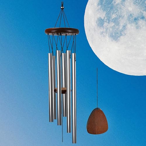 Wind Chimes for Outside Clearance,Aluminum Memorial Windchime Outdoor Suitable for Loss of Loved One Patio Decor Indoor Porch Balcony Garden Decor(Silver) - color: Silver