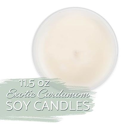 Elanze Designs in Loving Memory 11.5 Ounce Pure Soy Wax Jar Candle, Exotic Cardamom Scent