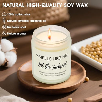 Wedding Gifts for the Bride, 9 OZ Soy Wax Candle Bride Gifts - color: Brides Gifts