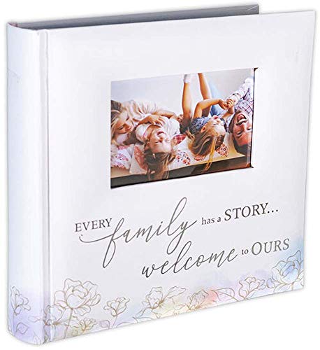 Malden International Designs 2 Up 4x6 Photo Album With Memo Writing Area Every Family Has A Story Welcome To Ours Watercolor Cover Book Bound White - style: Family Story