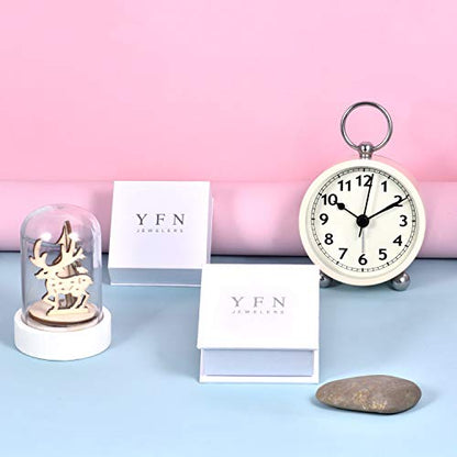 YFN Paw Print Necklace Sterling Silver Dog Cat Charms Pendant Cremation Jewelry Cat Dog Memorial Gifts for Women Girls - color: White Opal Paw Urn