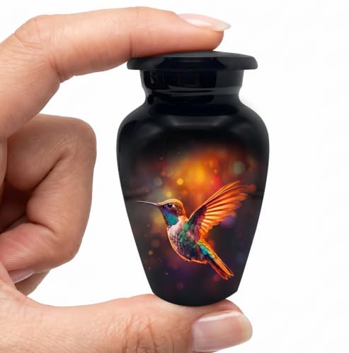 Honorary Memorial Urn - Urns for Human Ashes Adult - Hummingbird Memorial Urns for Human Ashes - Decorative Urns - Cremation Urn for Adult Ashes - Small Keepsake - color: Hummingbird, size: 1 Small Keepsake
