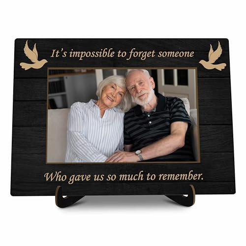 Memorial Picture Frame Gift, In Loving Memory of Loved One Gift, Memory Picture Frame for Loss Loved Ones Mother Father Grandma Grandpa, It's Impossible to Forget Someone Picture Frames -22 - color: It's Impossible to Forget Someone