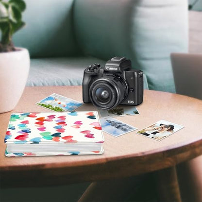 Fintie Photo Album 4x6 Photos - 112 Pockets Wallet Albums Memory Book | Vegan Leather Cover, 4X6 Picture Keepsakes, Family/Wedding/Travel Memory Book, Baby/Kids/Boys/Girls Gift, Raining Hearts - color: raining hearts