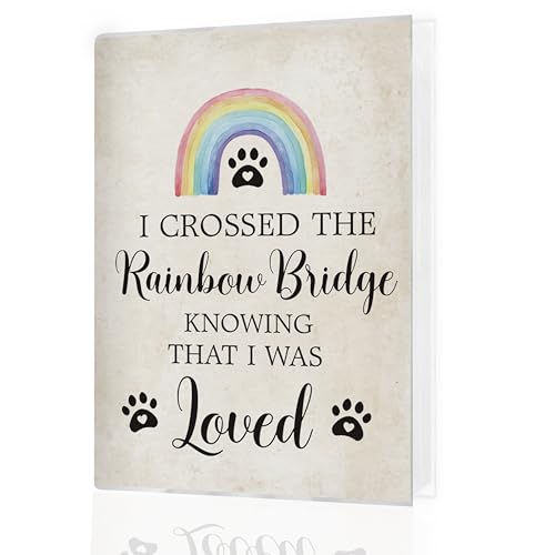 Pet Memorial Photo Albums 4x6 Pictures, Dogs Memorial Gifts for Loss of Dog, Pet Remembrance Gift, Sympathy Gift Small Memory Photo Album Book Keepsake for Dog Loss
