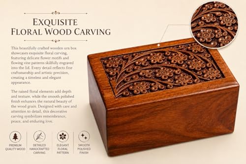 Paw Print Pet Memorial Keepsake Cremation Urns for Ashes Pet Urn Wood Keepsake Box Urns for Cat Dogs Ashes | Cat Memorials (5 x 3 x 2) - size: 5 x 3 x 2