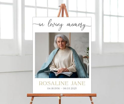 Celebration Life Sign, Personalized Funeral Sign, Custom Memorial Sign, In Loving Memory Sign, Funeral Welcome Sign, Celebration of Life Welcome Sign, Celebration Life Poster -14 - color: Backgrund#14