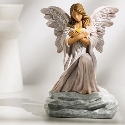 Memorial Angel Figurine Bereavement Gifts for Loss Guardian Angel Statue 6.1 Inch Sympathy Angel Figurine Grief Gifts Women Remembrance Decor Religious Home Decoration