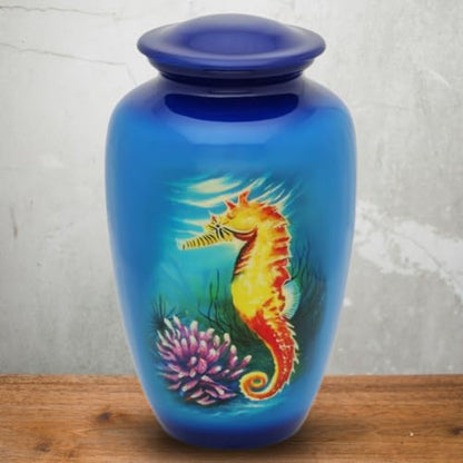 Seahorse Adult Cremation Urn