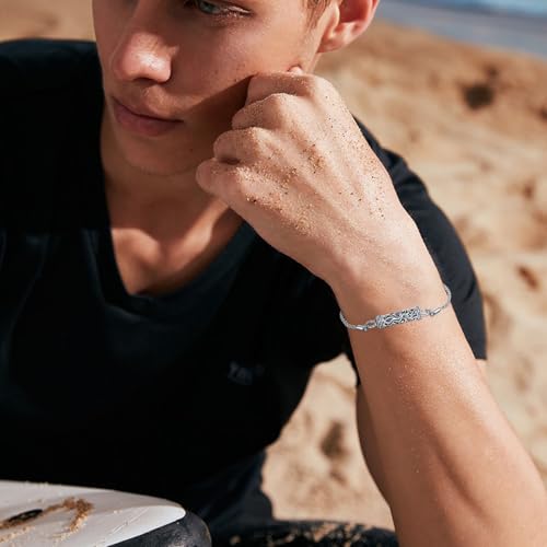 TUGHRA Ashes Bracelet for Women Urn Bracelet for Ashes 925 Sterling Silver Cremation Jewelry Memorial Gifts Keepsake Bracelet - style: Ashes Bracelet-cylinder-tree of life-oxidation