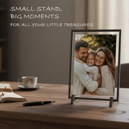 2 Packs Wooden Display Stand, Plate Holders for Displaying, Photo and Picture Frame Stand, Decorative Table Top Easels, for 7-13" Plate - size: 2 PIECES