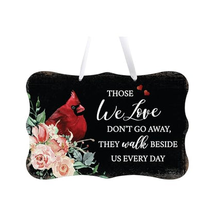 LifeSong Milestones Memorial Wall Hanging Signs Bereavement Keepsake Condolence Funeral Gift For Loss of Loved One 8x12 (Those We Love Don't Go Away (Black)) - color: Those We Love Don't Go Away (Black)