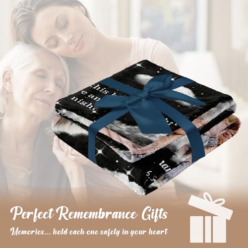 Vsmoedb Custom Memorial Blanket with Pictures for Loss of Loved One - color: Select03