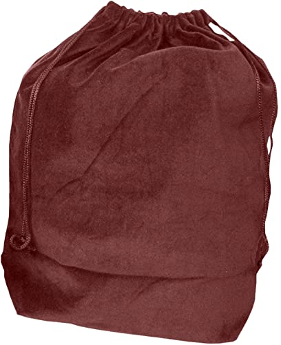 Large Burgundy Velvet Cremation Urn Bag - Velvet Cotton Bag for Urn - Large Size 9"L x 6"W x 16"H - Great for Holding a Pet or Human Urn Measuring 14"H or Smaller - color: Burgundy, size: Large