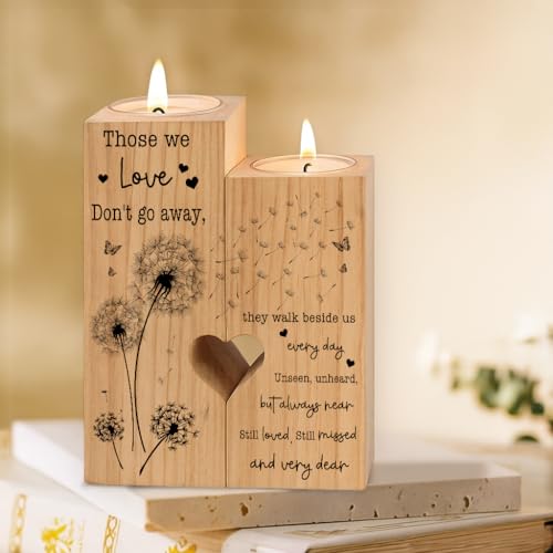 Sympathy Gifts for Loss of Loved One, Bereavement Candle Holders - Condolence Gift, Memorial Gifts for Mother Father Grandma (WE Love) - size: WE LOVE
