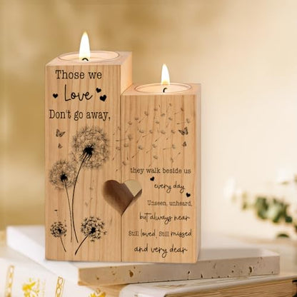 Sympathy Gifts for Loss of Loved One, Bereavement Candle Holders - Condolence Gift, Memorial Gifts for Mother Father Grandma (WE Love) - size: WE LOVE